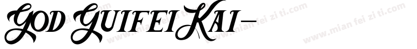 God GuifeiKai字体转换